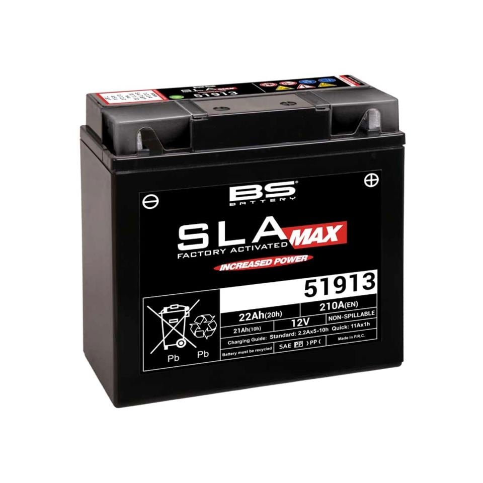 BS BATTERY 405-300860 BS BATTERY 12V 22 AH MOTOSİKLET AKÜSÜ 275 A (EN) (183*80*170) (51913) (SLA) (- /+)
