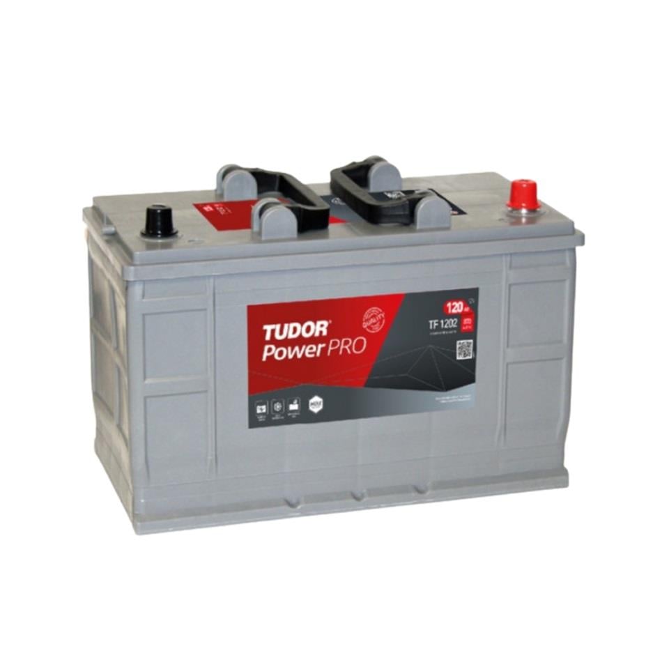 TUDOR TF1202 TUDOR 12V 120 AH AKÜ POWER PRO 870 A (EN) (349*175*235) TAM KAPALI BAKIMSIZ
