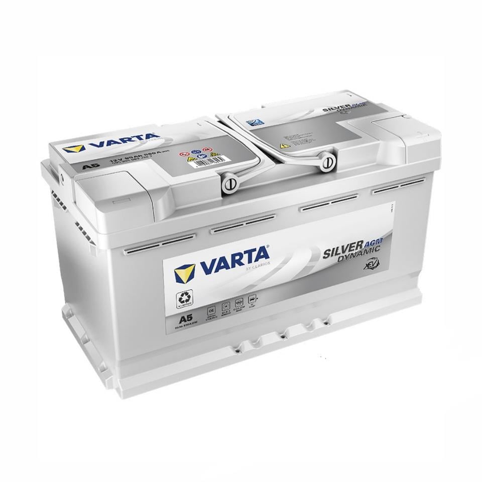 VARTA A5 VARTA 12V 95 AH AKÜ AGM SILVER DYNAMIC CCA 850 A (EN) (START-STOP) (353*175*190)
