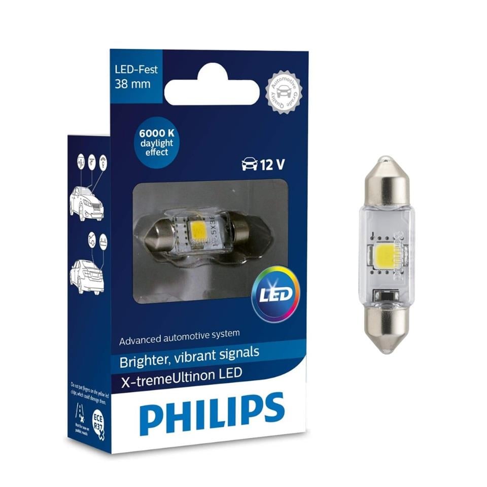 PHILIPS 128596000KXI PHILIPS 12V SOFİT AMPUL TEK LEDLİ 6000K (38 MM) (1 AD)