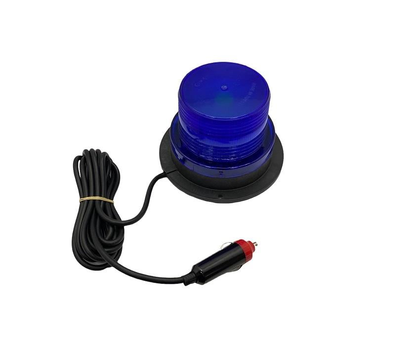 EMIR EMR-11M 12V-24V ÇAKAR TEPE LAMBA MIKNATISLI ÇAKMAK FİŞLİ 18 LEDLİ FONKSİYONLU MAVİ (130*90 MM)