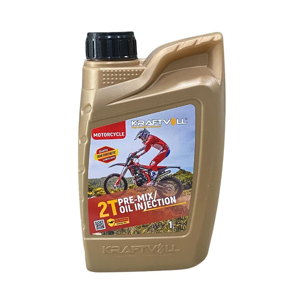 KRAFTVOLL 17090006 KRAFTVOLL İKİ ZAMANLI MOTOR YAĞI (50 CC'DEN KÜÇÜK MOTORLAR İÇİN) (2T) (1 LT)