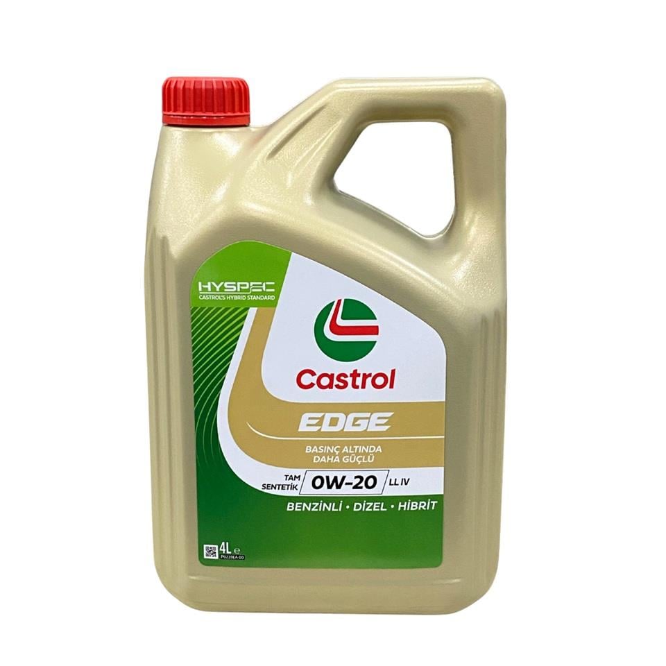 CASTROL 15FD90 CASTROL EDGE 0W-20 LL IV MOTOR YAĞI TAM SENTETİK (4 LT)
