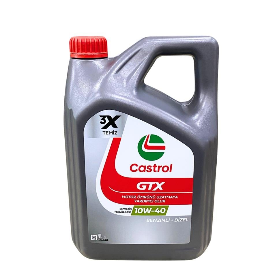 CASTROL 160DF7 CASTROL GTX ULTRA CLEAN 10W-40 A3/B4 MOTOR YAĞI (4 LT)