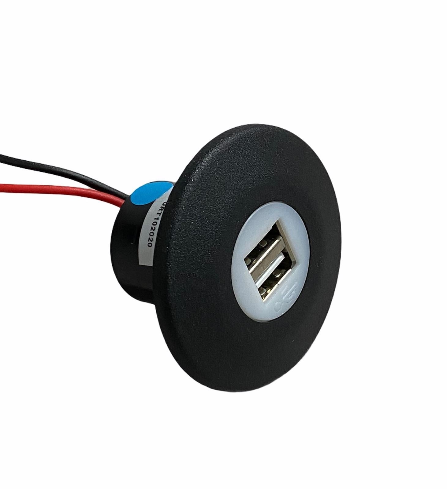YLZ 101122 12V-24V TELEFON ŞARJ CİHAZI (USB X 2) (2.1A X 2) (KAPAKSIZ) (29 MM)