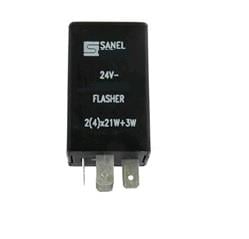 SANEL SSF495 SANEL 24V ELEKTRONİK FLAŞÖR 4 UÇLU (+ - L P) (İKAZLI) IVECO-VOLVO