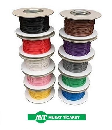 MURAT 0205 BE MURAT 1 MM TESİSAT KABLOSU (KALAYLI) (BEYAZ) (1 MT)