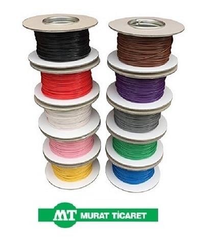 MURAT 0208 KA MURAT 2.5 MM TESİSAT KABLOSU (KALAYLI) (KAHVERENGİ) (1 MT)