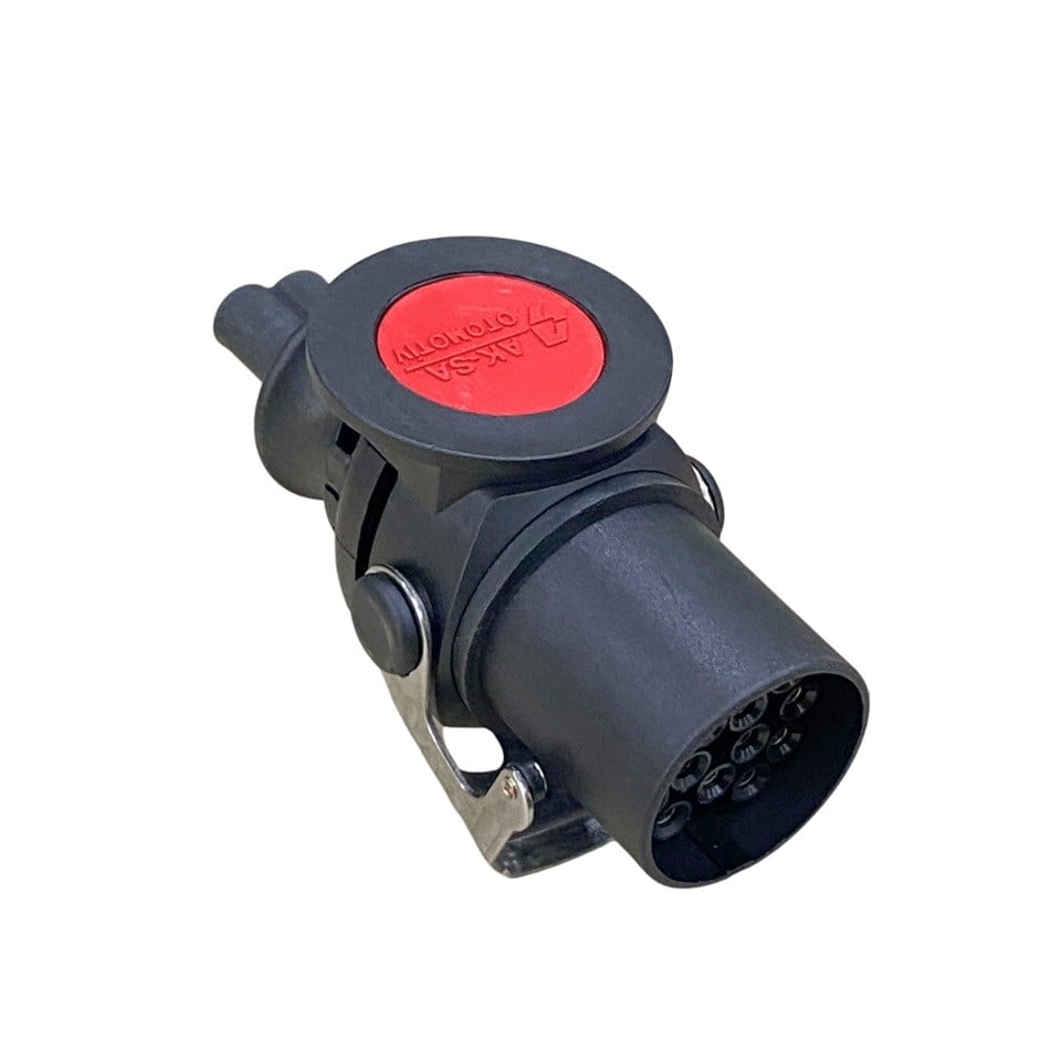 AKSA 14049 TIR DORSE ELEKTRİK SOKETİ 15'Lİ ERKEK ABS-EBS (ÇİFT KABLO GİRİŞLİ)