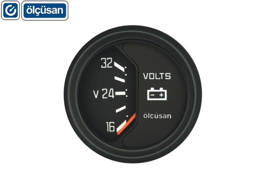OLCUSAN 212809 ÖLÇÜSAN 16V-32V VOLTMETRE 52 MM