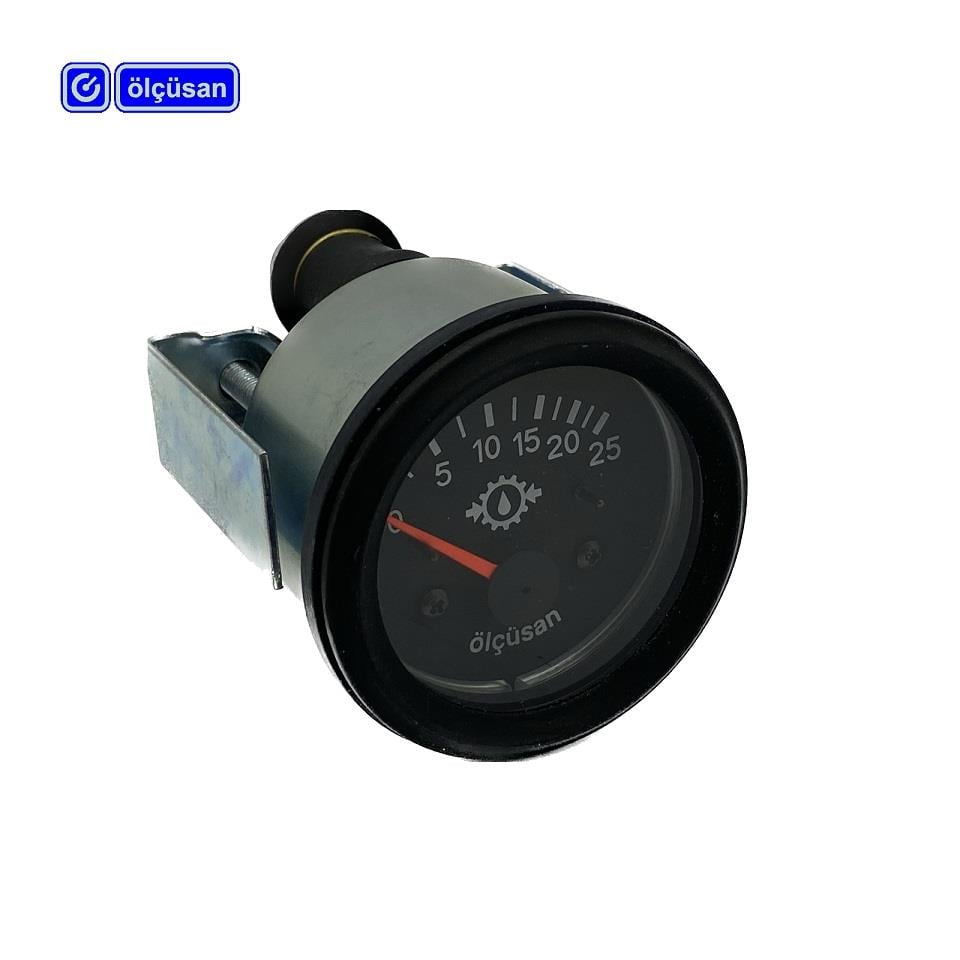 OLCUSAN 110466 ÖLÇÜSAN 24V YAĞ SAATİ 25 BAR 52 MM