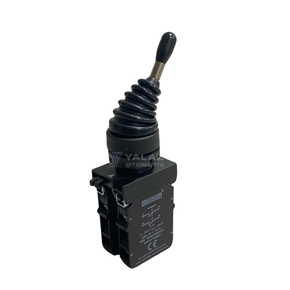 EMAS CP707DJ40 EMAS CP SERİSİ JOYSTICK BUTON PLASTİK (KALICI) (4 POZİSYONLU) (2NO+2NO) (22 MM)