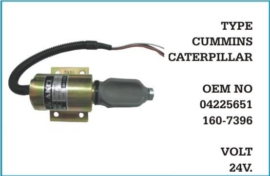 AIS 1030 24V STOP SELENOİDİ (GÖVDE ÇAPI:51 MM) CATERPILLAR (CUMMINS MOTOR)